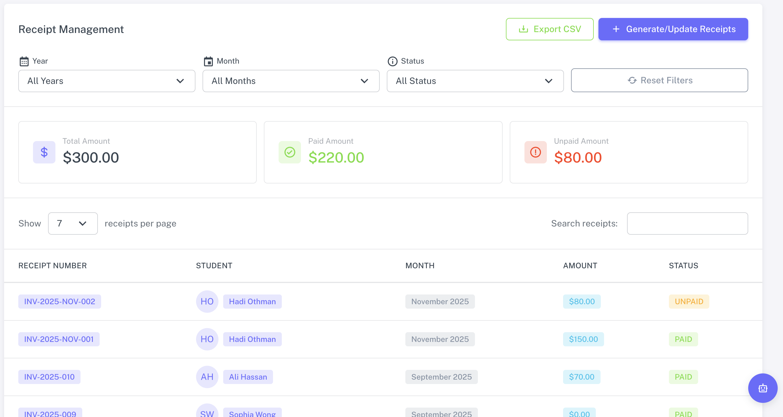 Finance Management Preview